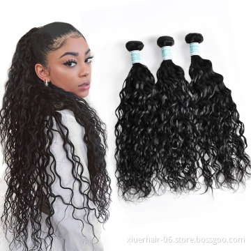 Hot Sale Brazilian Raw Natural Wave 12A Vendors Wholesale Cuticle Aligned Virgin Hair Bundles with Lace Closure